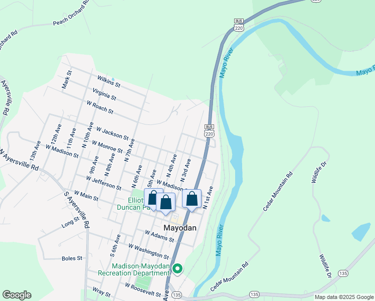 map of restaurants, bars, coffee shops, grocery stores, and more near 3rd Street in Eden