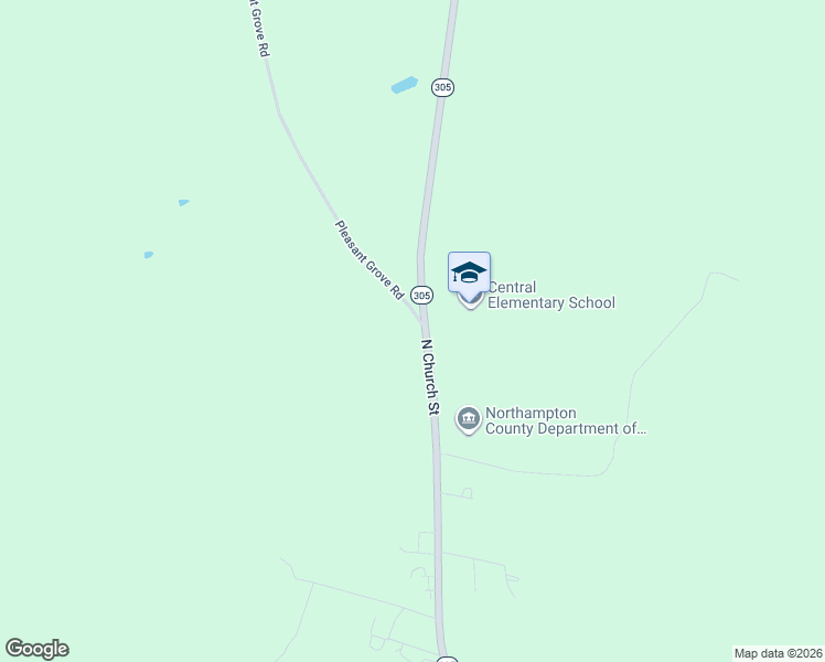 map of restaurants, bars, coffee shops, grocery stores, and more near 9716 Highway 305 in Garysburg