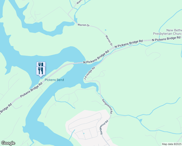 map of restaurants, bars, coffee shops, grocery stores, and more near 447 J A Hodge Road in Piney Flats