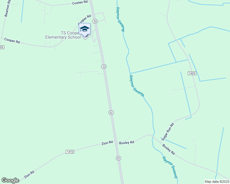 map of restaurants, bars, coffee shops, grocery stores, and more near 320 North Carolina 32 in Sunbury