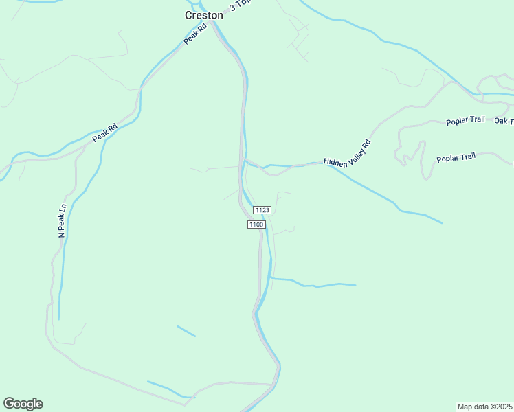 map of restaurants, bars, coffee shops, grocery stores, and more near 360 Eller Road in Creston