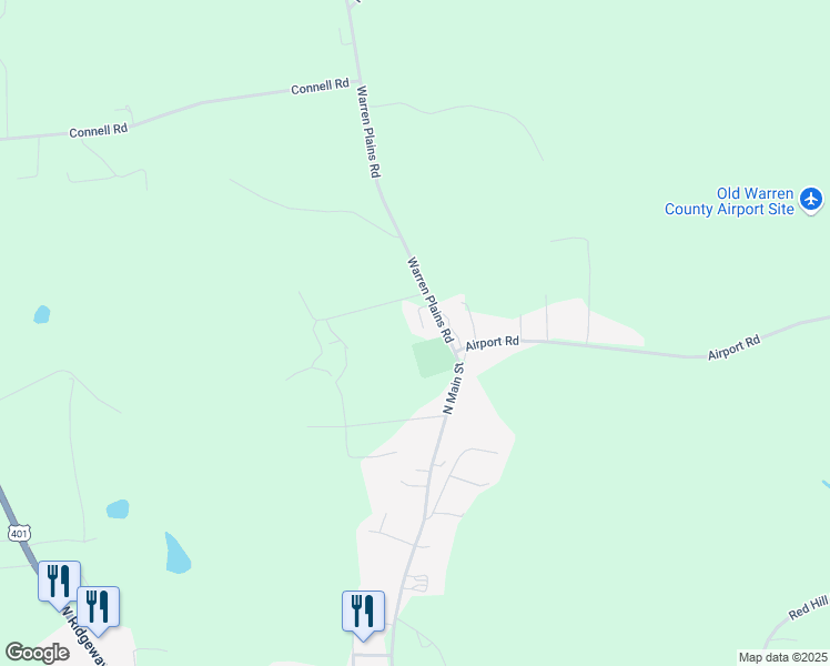 map of restaurants, bars, coffee shops, grocery stores, and more near Warrenton Village Drive in Warrenton