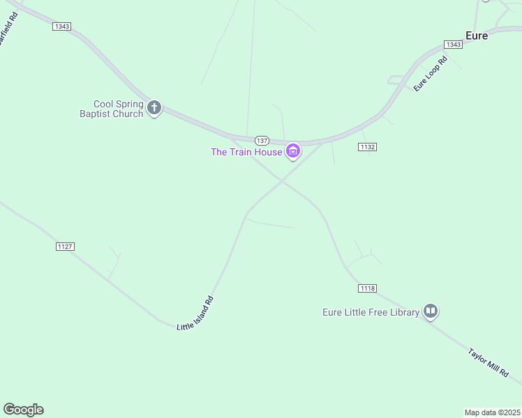 map of restaurants, bars, coffee shops, grocery stores, and more near 64 Little Island Road in Eure