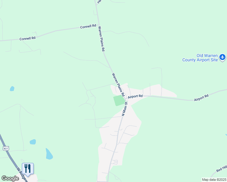 map of restaurants, bars, coffee shops, grocery stores, and more near Warrenton Village Drive in Warrenton