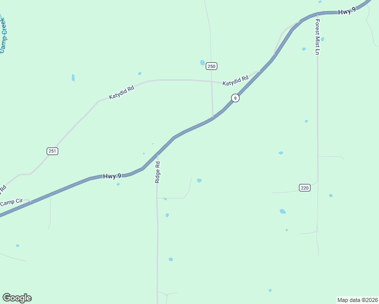 map of restaurants, bars, coffee shops, grocery stores, and more near 14 Ridge Road in Camp