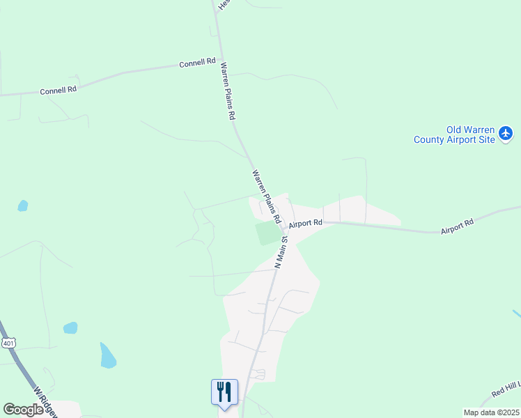 map of restaurants, bars, coffee shops, grocery stores, and more near Warrenton Village Drive in Warrenton