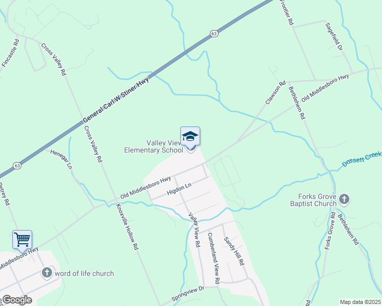 map of restaurants, bars, coffee shops, grocery stores, and more near 1187 Old Middlesboro Highway in LaFollette