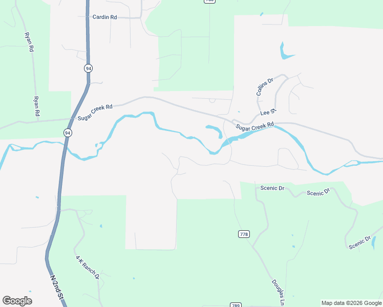 map of restaurants, bars, coffee shops, grocery stores, and more near 1101 Sugar Creek Road in Pea Ridge