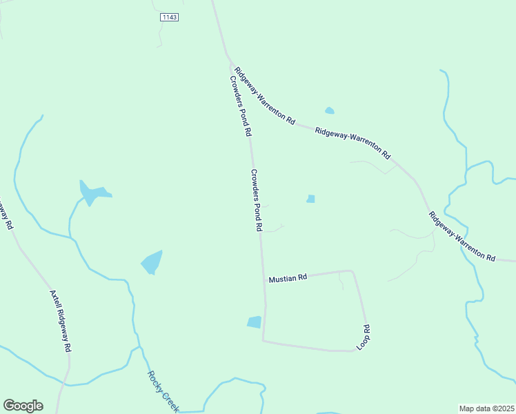 map of restaurants, bars, coffee shops, grocery stores, and more near Crowders Pond Road in Norlina
