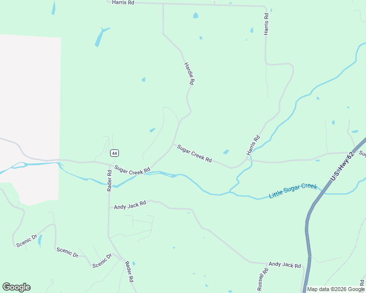 map of restaurants, bars, coffee shops, grocery stores, and more near 13501-13771 Sugar Creek Road in Rogers