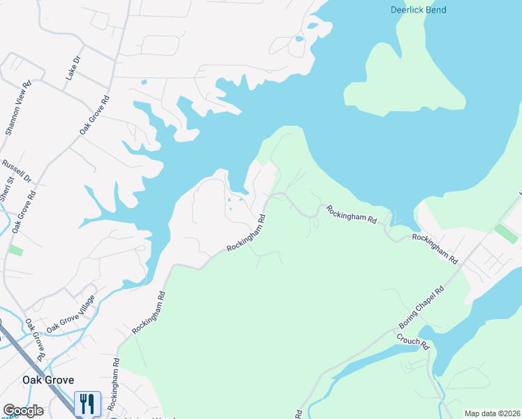 map of restaurants, bars, coffee shops, grocery stores, and more near 457 Rockingham Road in Johnson City