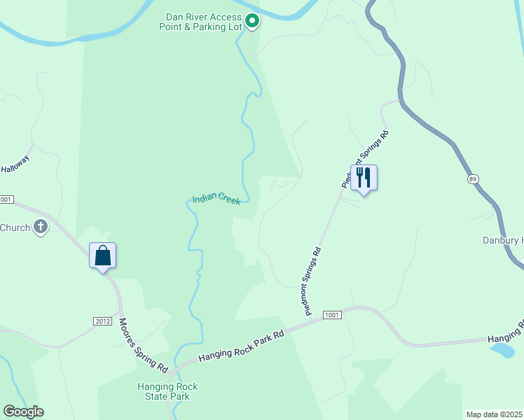 map of restaurants, bars, coffee shops, grocery stores, and more near 1165 Devil Den Road in Danbury