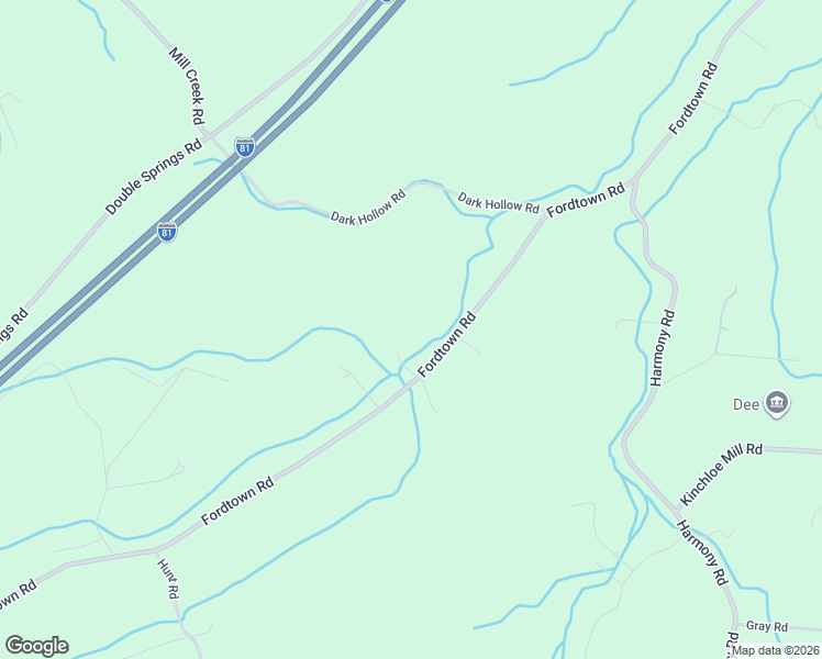 map of restaurants, bars, coffee shops, grocery stores, and more near 1238 Fordtown Rd in Jonesborough