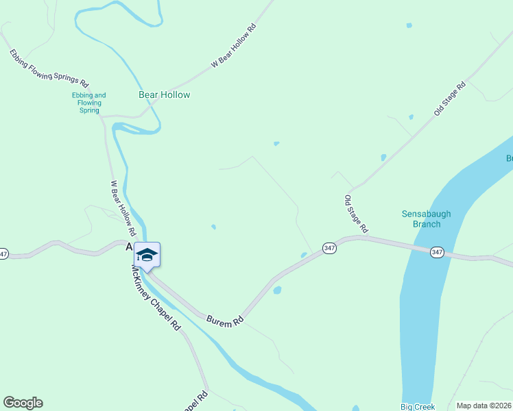 map of restaurants, bars, coffee shops, grocery stores, and more near 963 Burem Road in Rogersville