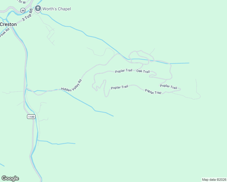 map of restaurants, bars, coffee shops, grocery stores, and more near 881 Poplar Trail in Creston