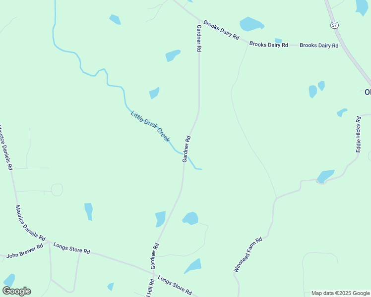 map of restaurants, bars, coffee shops, grocery stores, and more near Gardner Road in Roxboro