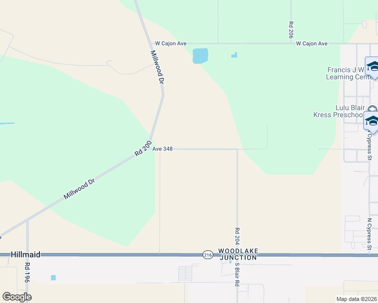 map of restaurants, bars, coffee shops, grocery stores, and more near 544 W Greenwood Ave in Woodlake