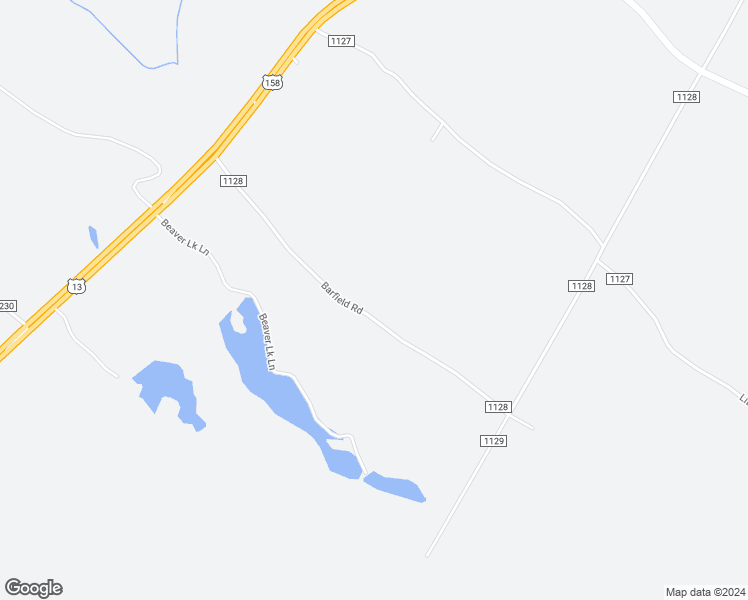 map of restaurants, bars, coffee shops, grocery stores, and more near 435 Barfield Road in Eure