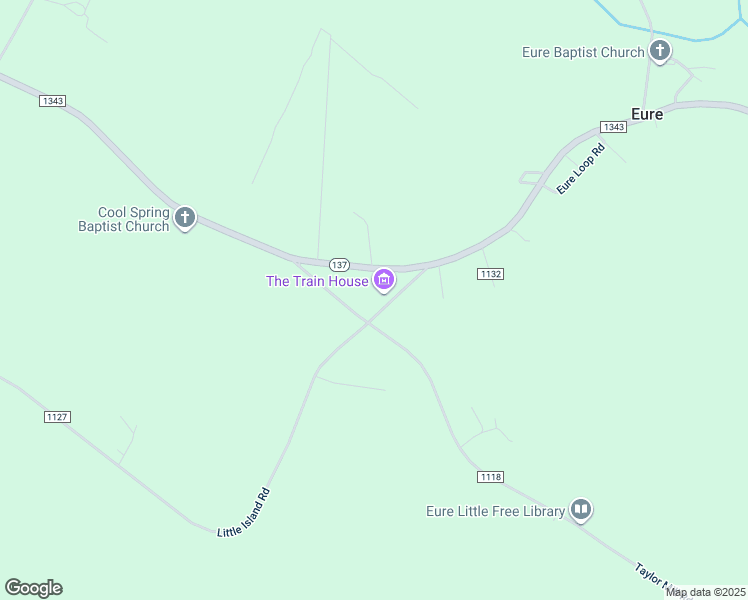 map of restaurants, bars, coffee shops, grocery stores, and more near 25 Little Island Road in Eure