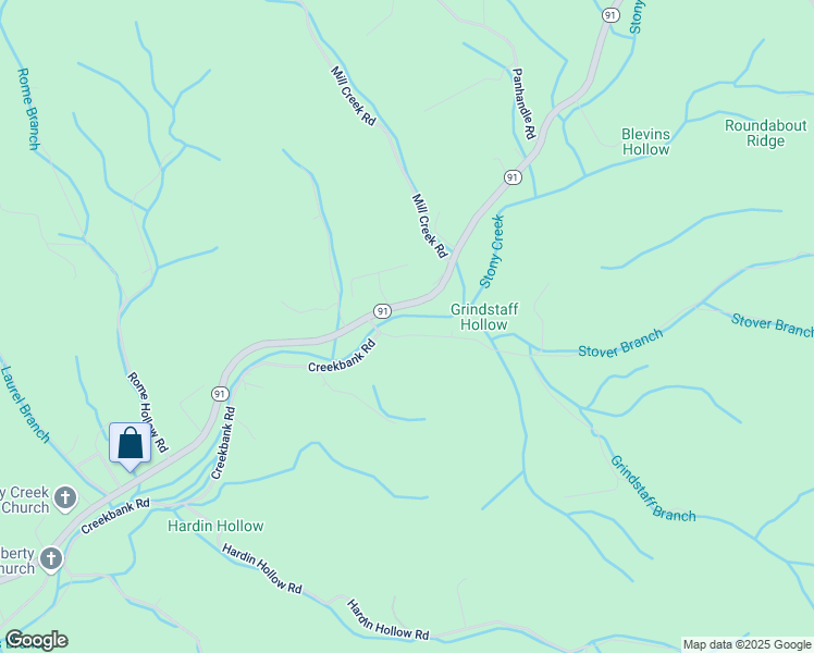 map of restaurants, bars, coffee shops, grocery stores, and more near 2056 Highway 91 in Elizabethton