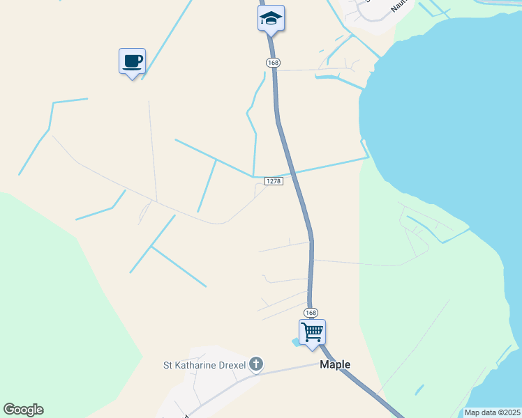 map of restaurants, bars, coffee shops, grocery stores, and more near 141 South Currituck Road in Currituck