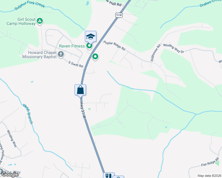 map of restaurants, bars, coffee shops, grocery stores, and more near 1023 Chelsea Dr in Goodlettsville