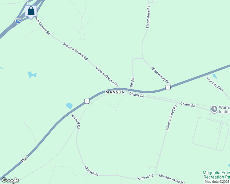 map of restaurants, bars, coffee shops, grocery stores, and more near in Warren County