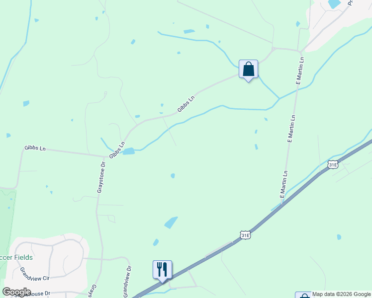map of restaurants, bars, coffee shops, grocery stores, and more near 287 Hill Court in Gallatin