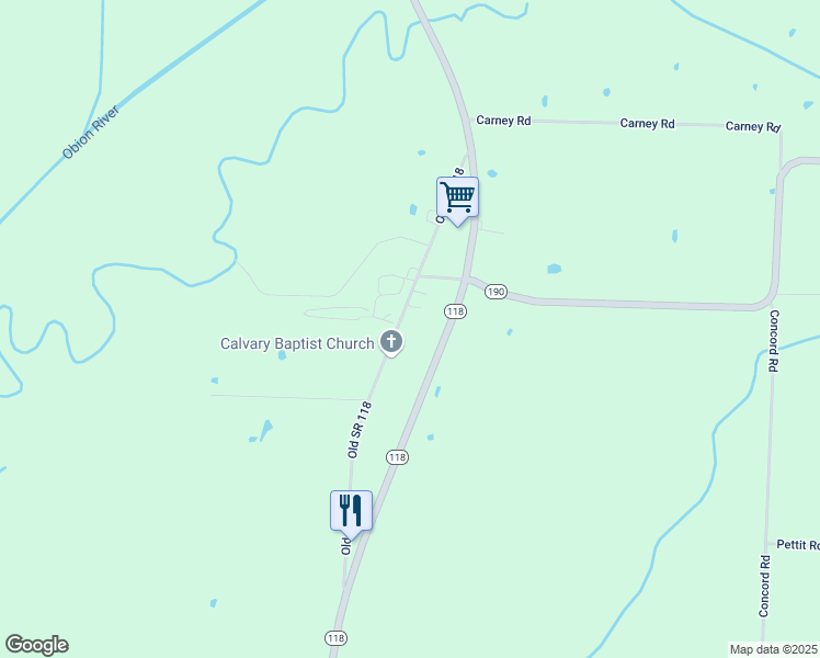 map of restaurants, bars, coffee shops, grocery stores, and more near 338 Old TN-118 in Dresden