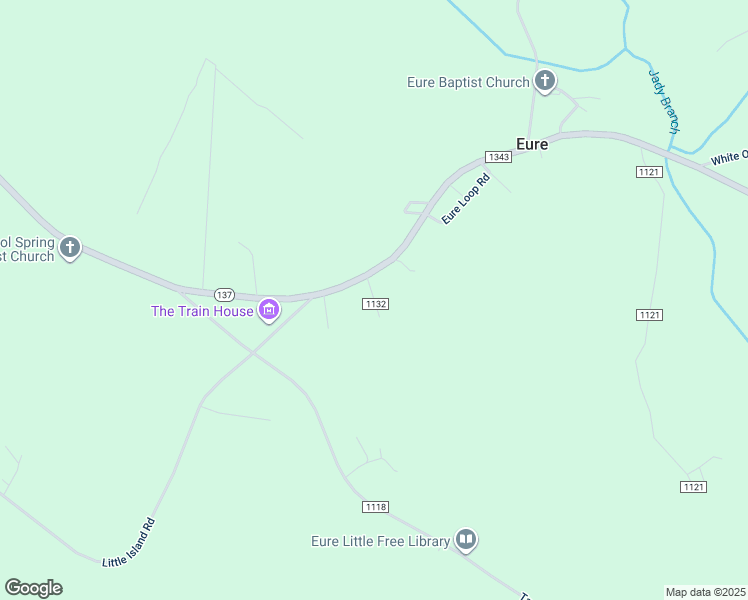 map of restaurants, bars, coffee shops, grocery stores, and more near Parker Lane in Gates County