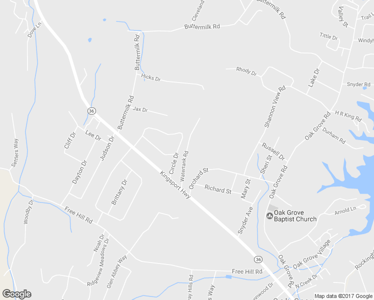 map of restaurants, bars, coffee shops, grocery stores, and more near 298 Watertank Road in Johnson City