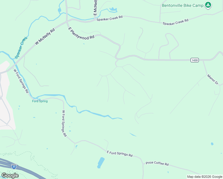 map of restaurants, bars, coffee shops, grocery stores, and more near 8079 Stone Crest Road in Bentonville