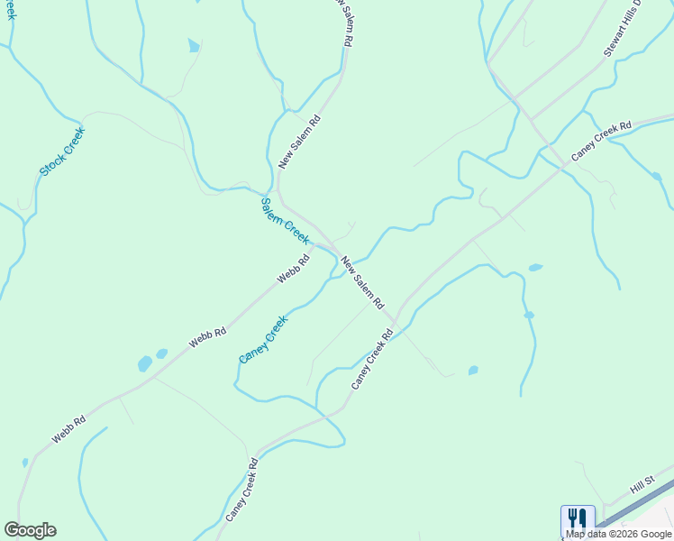 map of restaurants, bars, coffee shops, grocery stores, and more near 302 New Salem Road in Rogersville