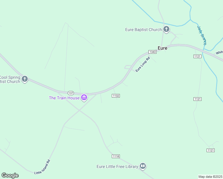 map of restaurants, bars, coffee shops, grocery stores, and more near 1319 North Carolina 137 in Eure