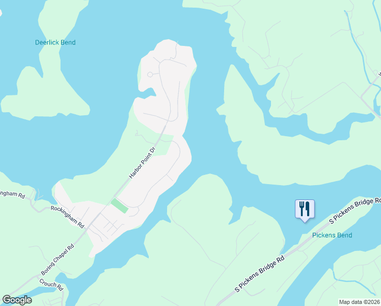 map of restaurants, bars, coffee shops, grocery stores, and more near 145 Lake Harbor Drive in Johnson City