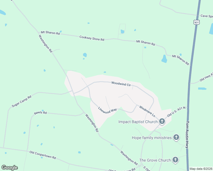 map of restaurants, bars, coffee shops, grocery stores, and more near 2038 Woodwind Cir in Greenbrier