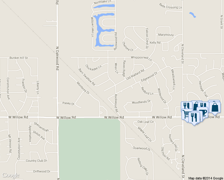 map of restaurants, bars, coffee shops, grocery stores, and more near 3221 Old Mallard Rd in Enid