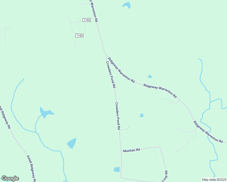 map of restaurants, bars, coffee shops, grocery stores, and more near Crowders Pond Road in Norlina