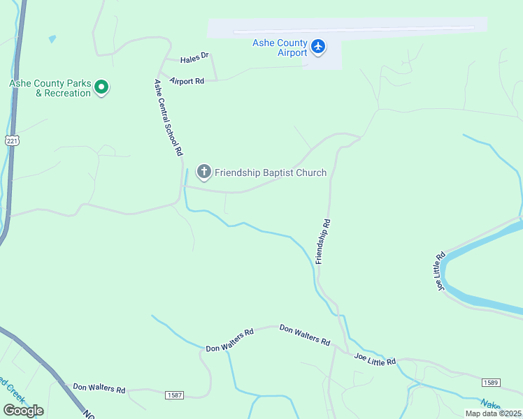 map of restaurants, bars, coffee shops, grocery stores, and more near 1016 Friendship Baptist Church Road in Jefferson