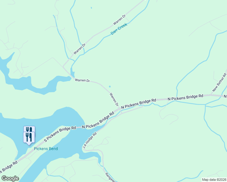 map of restaurants, bars, coffee shops, grocery stores, and more near 1522 North Pickens Bridge Road in Piney Flats