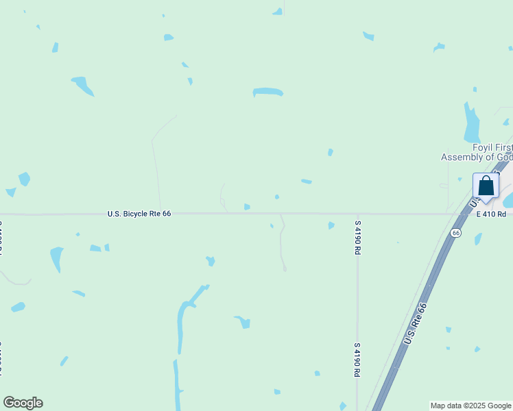 map of restaurants, bars, coffee shops, grocery stores, and more near 15703 East 410 Road in Claremore