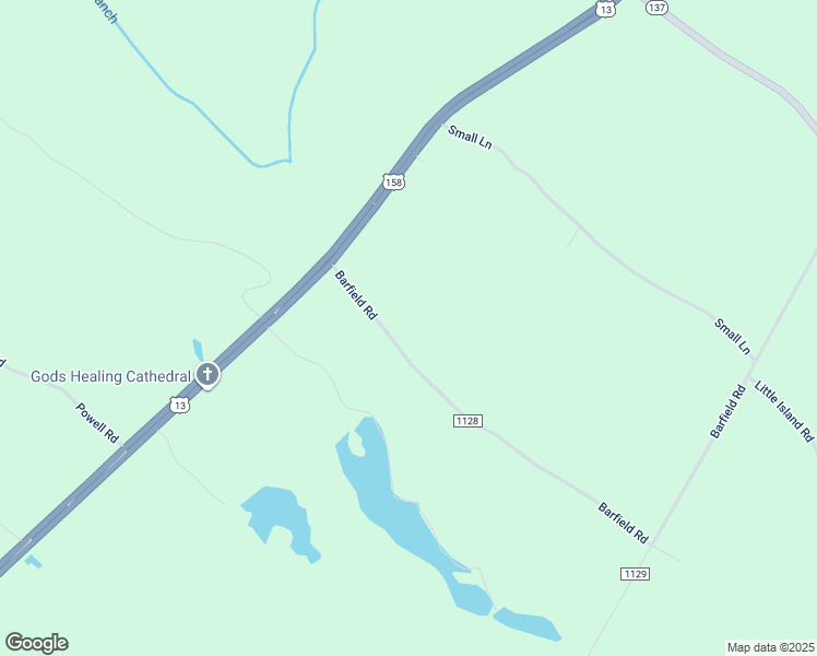 map of restaurants, bars, coffee shops, grocery stores, and more near 158 U.S. 13 in Eure