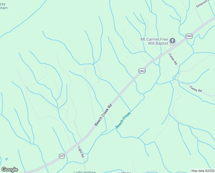map of restaurants, bars, coffee shops, grocery stores, and more near 3493 Beech Creek Road in Rogersville