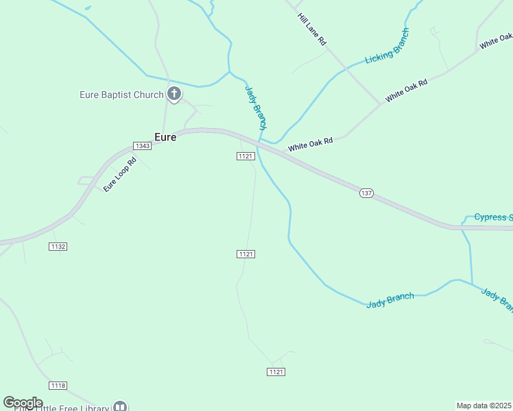 map of restaurants, bars, coffee shops, grocery stores, and more near 44 Harrell Lane in Eure