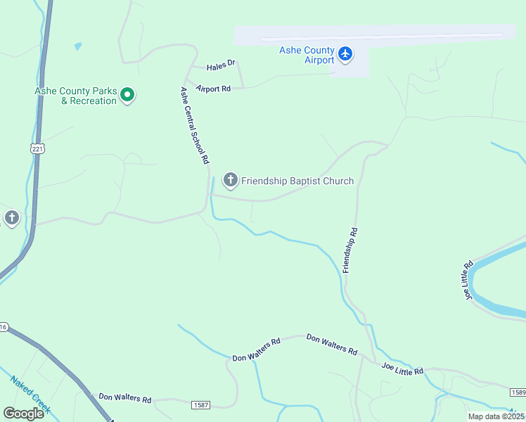 map of restaurants, bars, coffee shops, grocery stores, and more near 962 Friendship Baptist Church Road in Jefferson