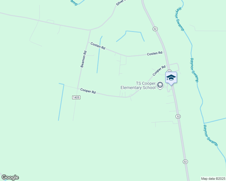map of restaurants, bars, coffee shops, grocery stores, and more near 23 Cooper Road in Sunbury