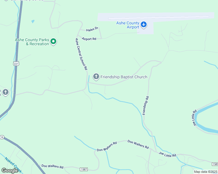 map of restaurants, bars, coffee shops, grocery stores, and more near 962 Friendship Baptist Church Road in Jefferson