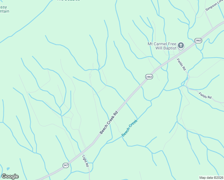 map of restaurants, bars, coffee shops, grocery stores, and more near 3493 Beech Creek Road in Rogersville