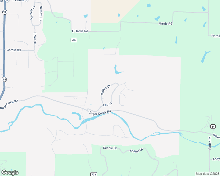 map of restaurants, bars, coffee shops, grocery stores, and more near 1420 Lee Street in Pea Ridge