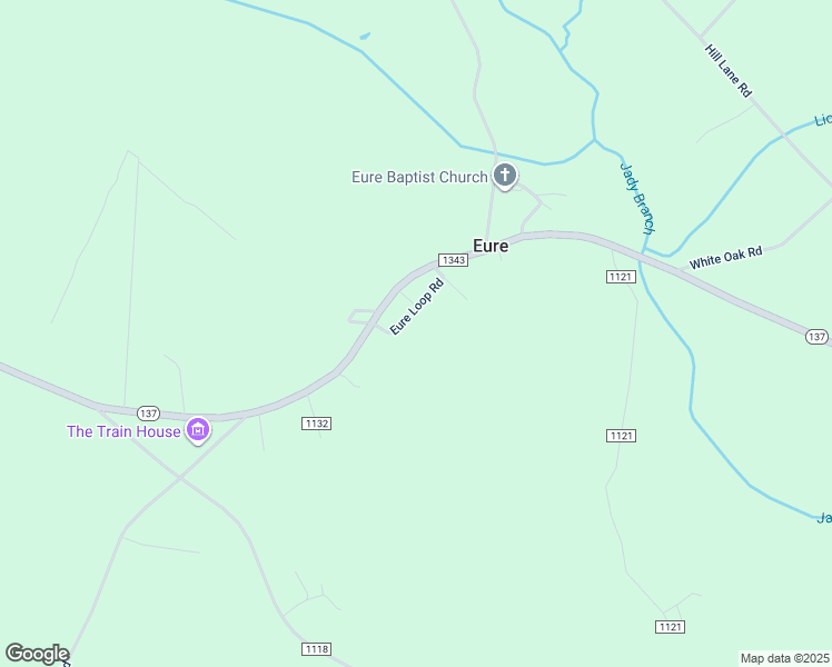 map of restaurants, bars, coffee shops, grocery stores, and more near 26 Eure Loop Road in Eure
